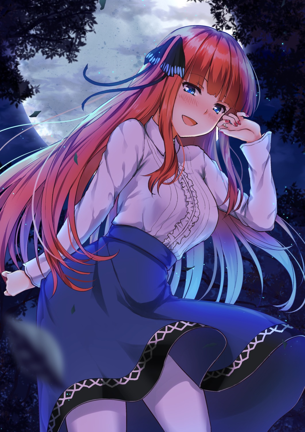 5-toubun_no_hanayome nakano_nino pantyhose primamiya skirt_lift