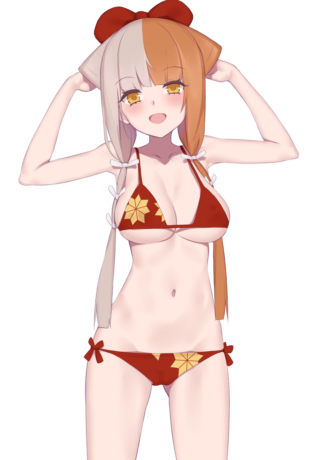bikini cameltoe fate/grand_order izumo_no_okuni_(fate) jilu swimsuits