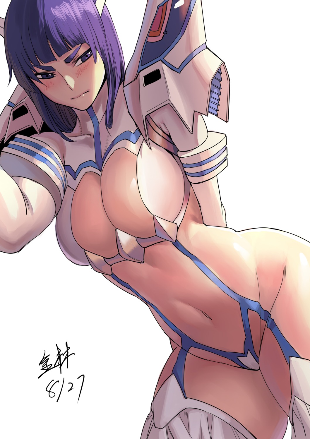 jinlin junketsu kill_la_kill kiryuuin_satsuki no_bra nopan stockings thighhighs