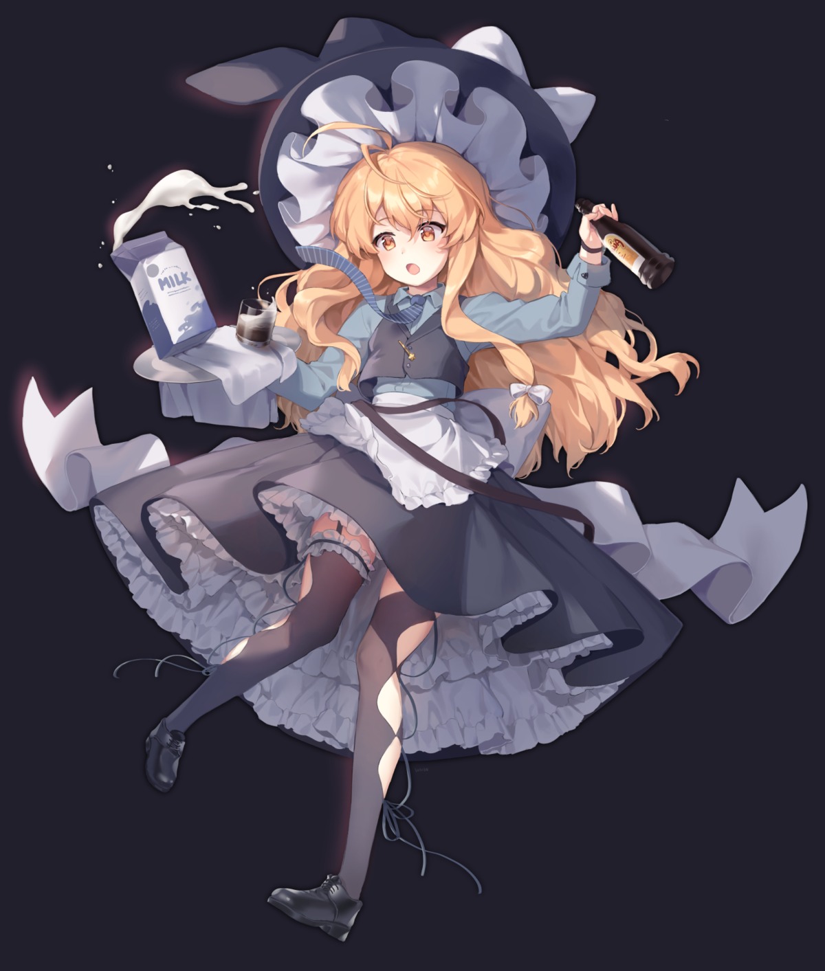 hajin kirisame_marisa stockings thighhighs touhou witch