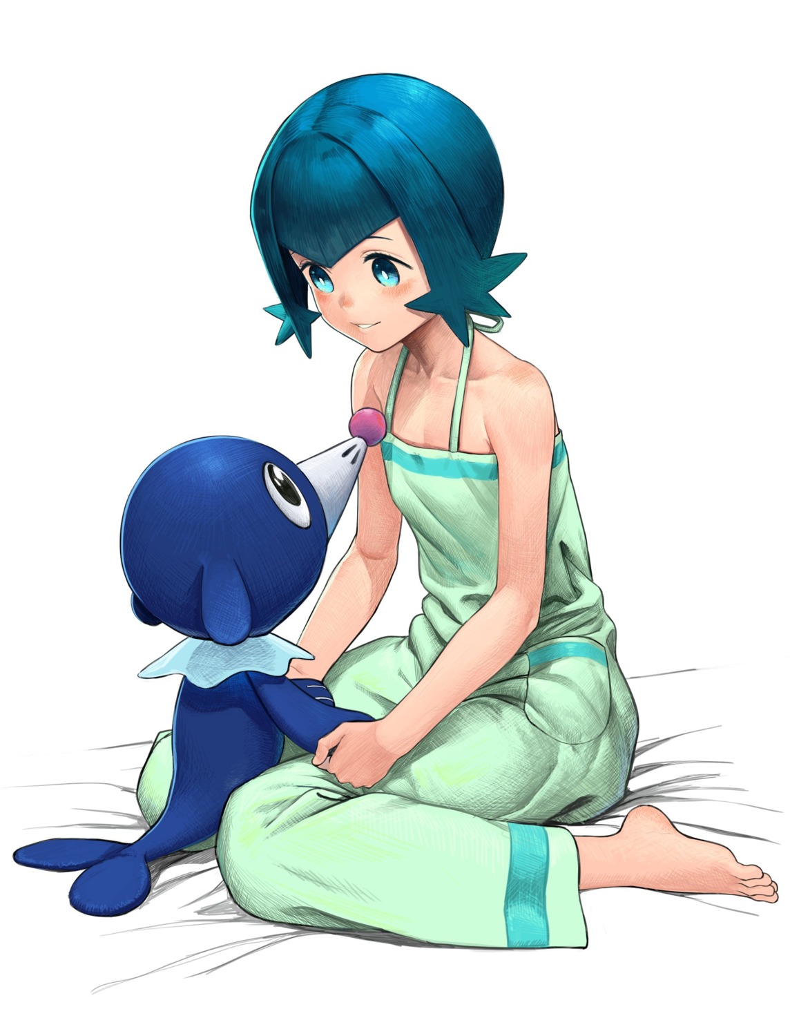 pokemon pokemon_sm pokemon_usum popplio suiren_(pokemon) turiganesou800