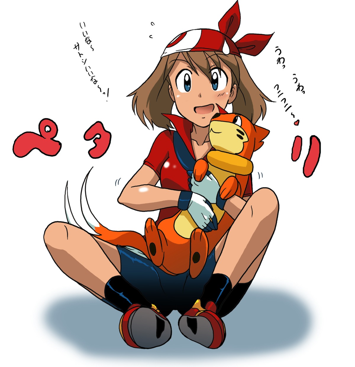 buizel haruka_(pokemon) kakki pokemon pokemon_oras pokemon_rse