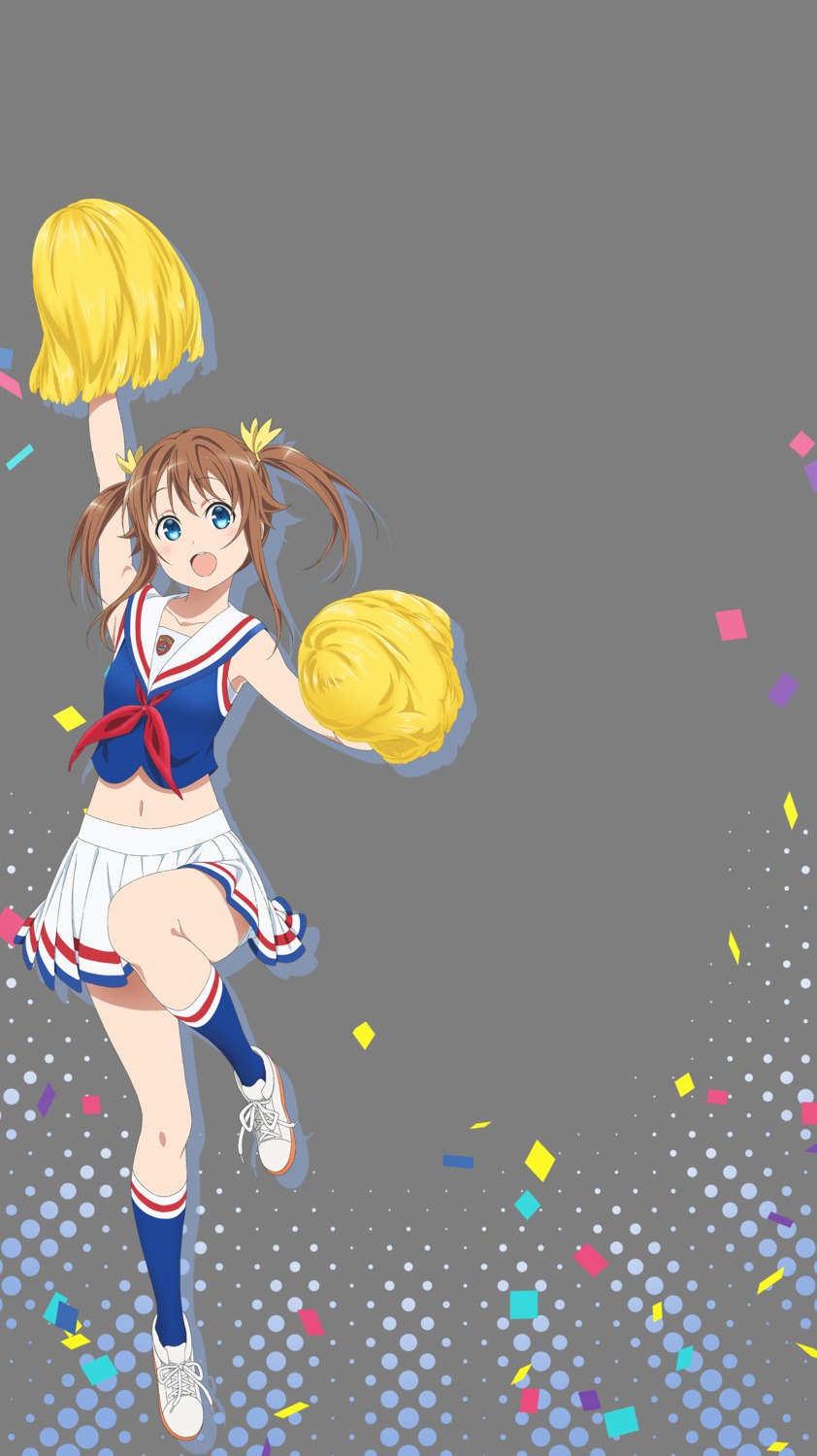 cheerleader high_school_fleet misaki_akeno skirt_lift tagme transparent_png