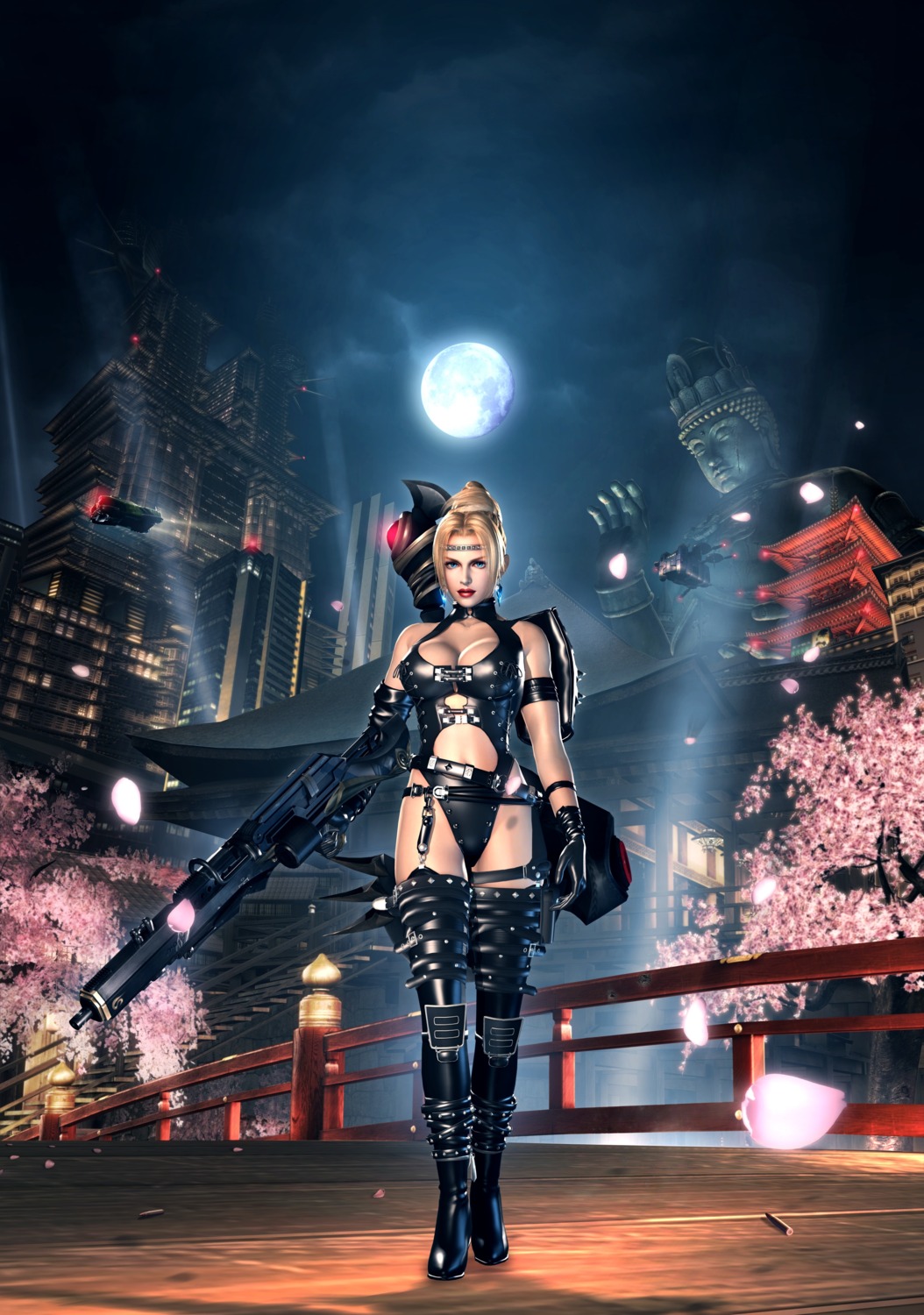 cg cleavage gun ninja_gaiden ninja_gaiden_2 rachel_(ninja_gaiden) thighhighs