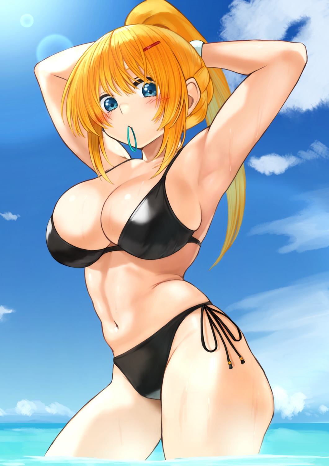 bikini dustiness_ford_raratina izawa_(bhive003) kono_subarashii_sekai_ni_shukufuku_wo! swimsuits wet