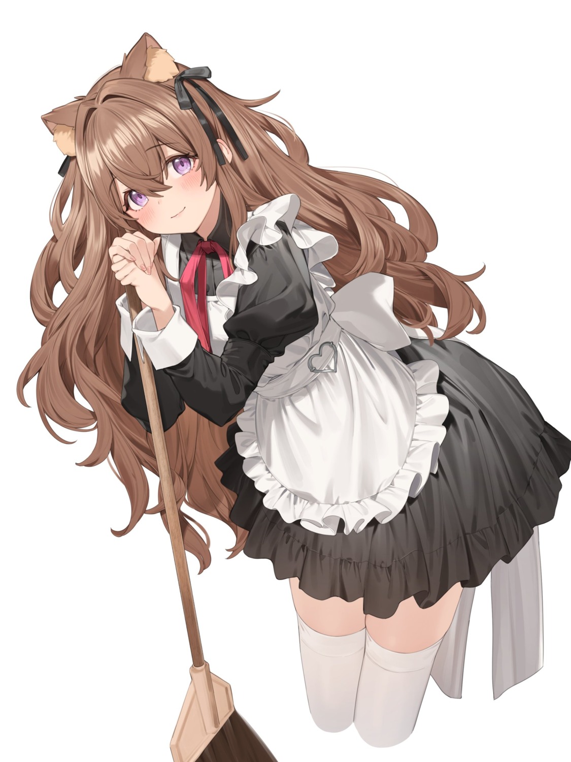 animal_ears maid nyum thighhighs