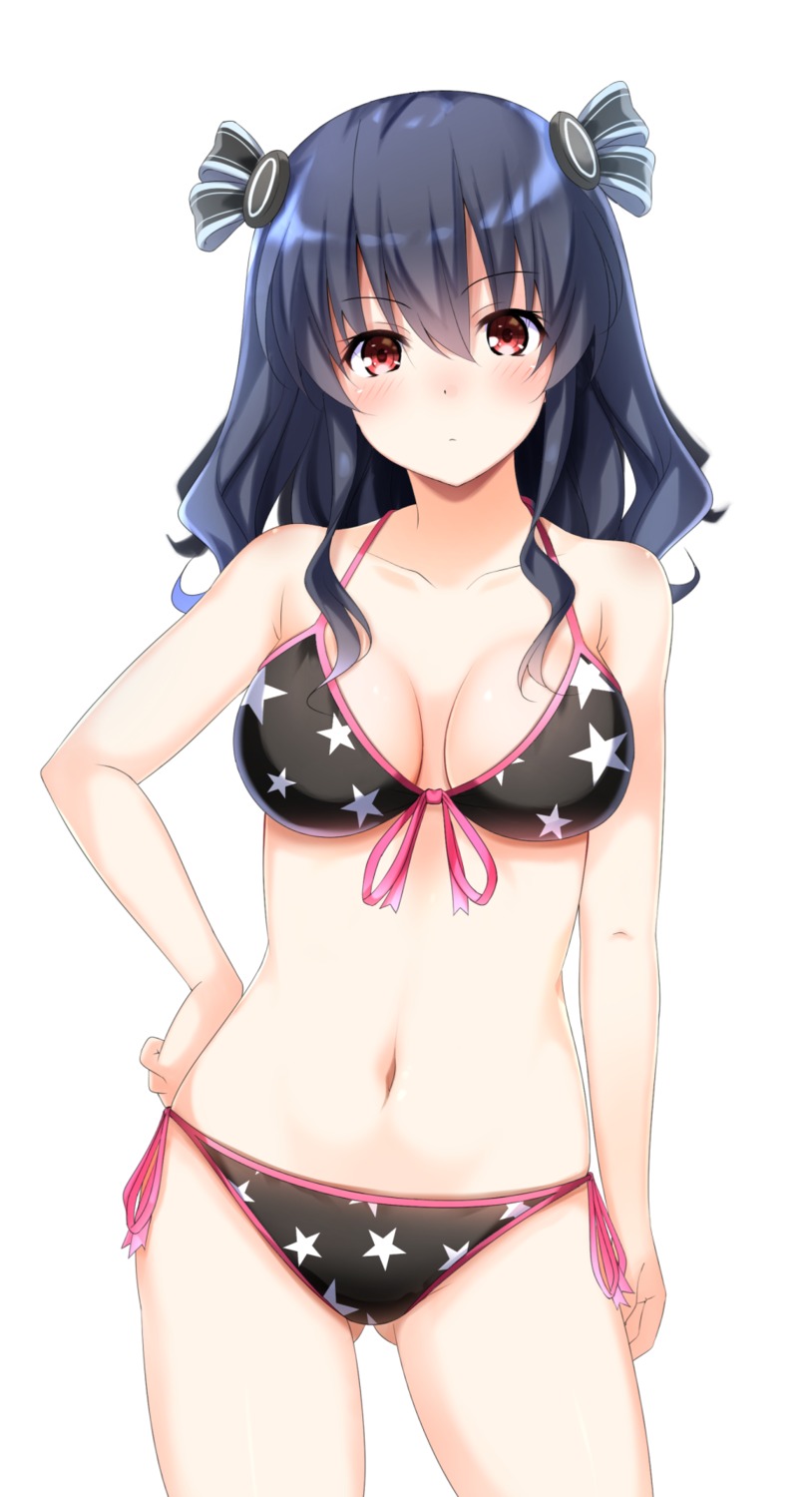 bikini choujigen_game_neptune cleavage doria_(p_f_dolia) swimsuits uni_(choujigen_game_neptune)