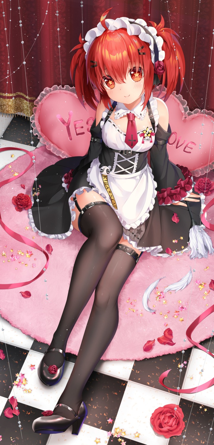 heels m.vv maid stockings thighhighs vivian_(mvv)