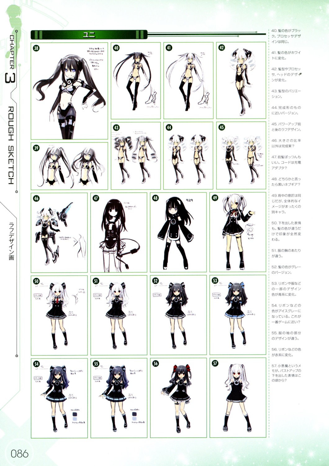 black_sister character_design choujigen_game_neptune choujigen_game_neptune_mk2 tsunako uni_(choujigen_game_neptune)
