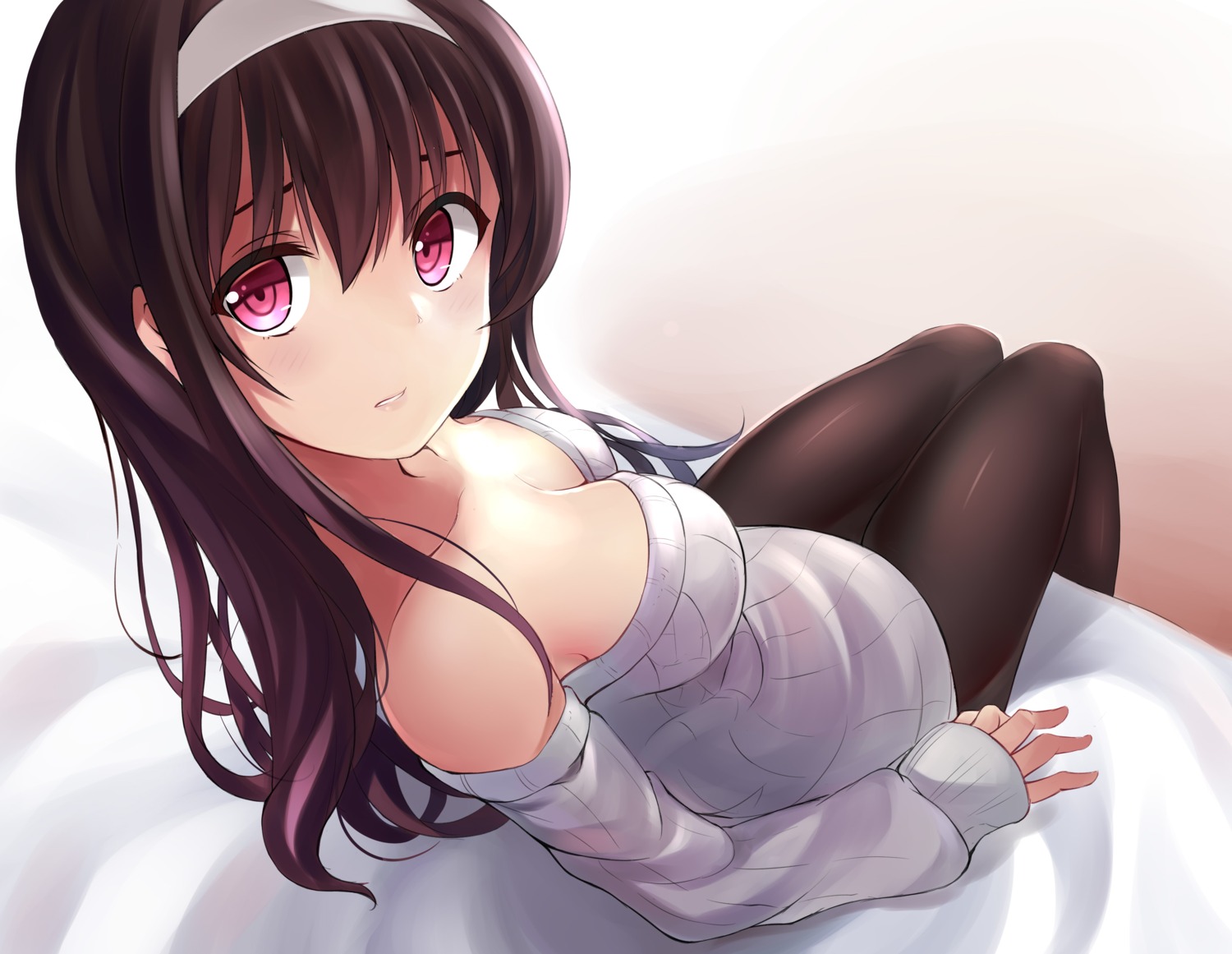 cleavage kasumigaoka_utaha nagiha_kuten pantyhose saenai_heroine_no_sodatekata sweater