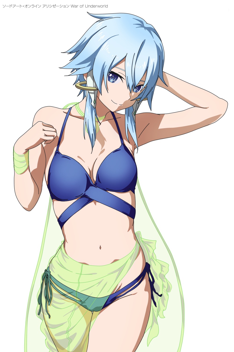 bikini cleavage mitsugu see_through sinon swimsuits sword_art_online sword_art_online_alicization sword_art_online_alicization_-_war_of_underworld