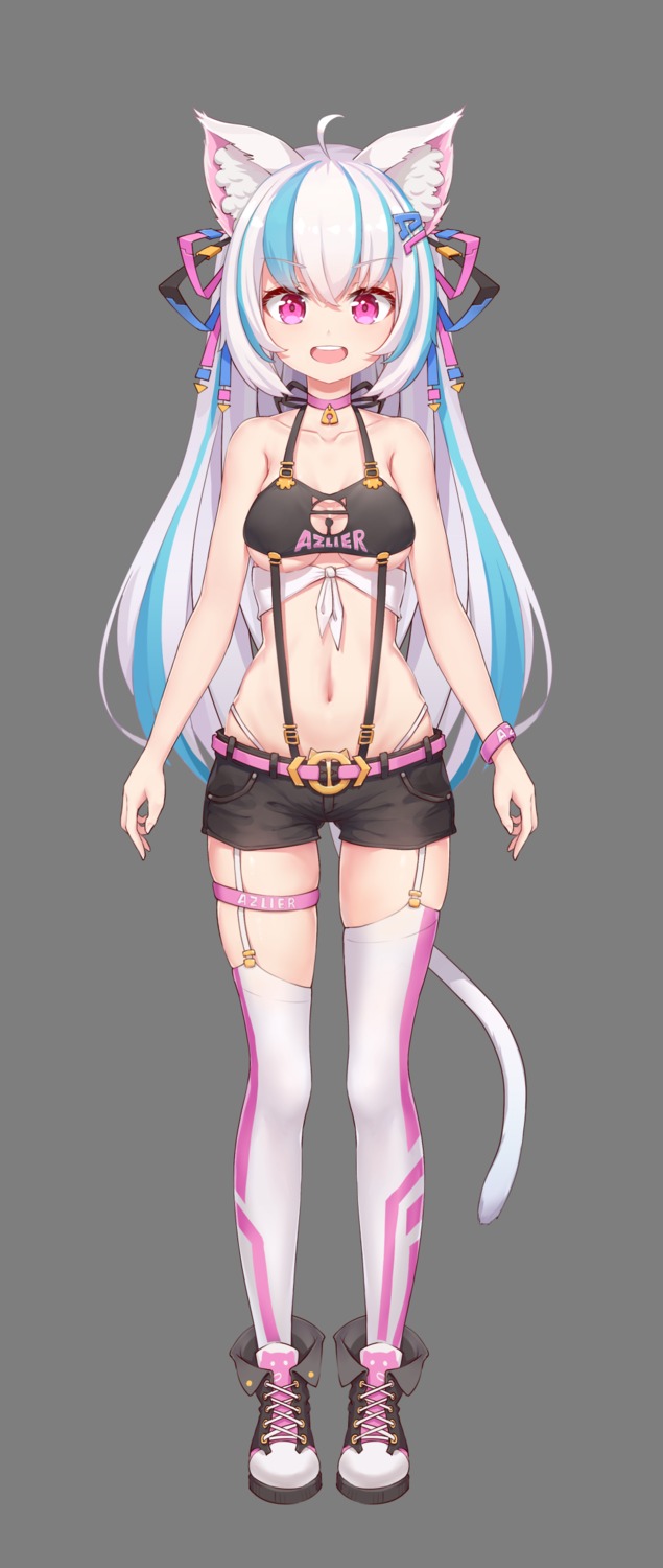 animal_ears bra catxuan garter nekomimi stockings tail thighhighs transparent_png underboob