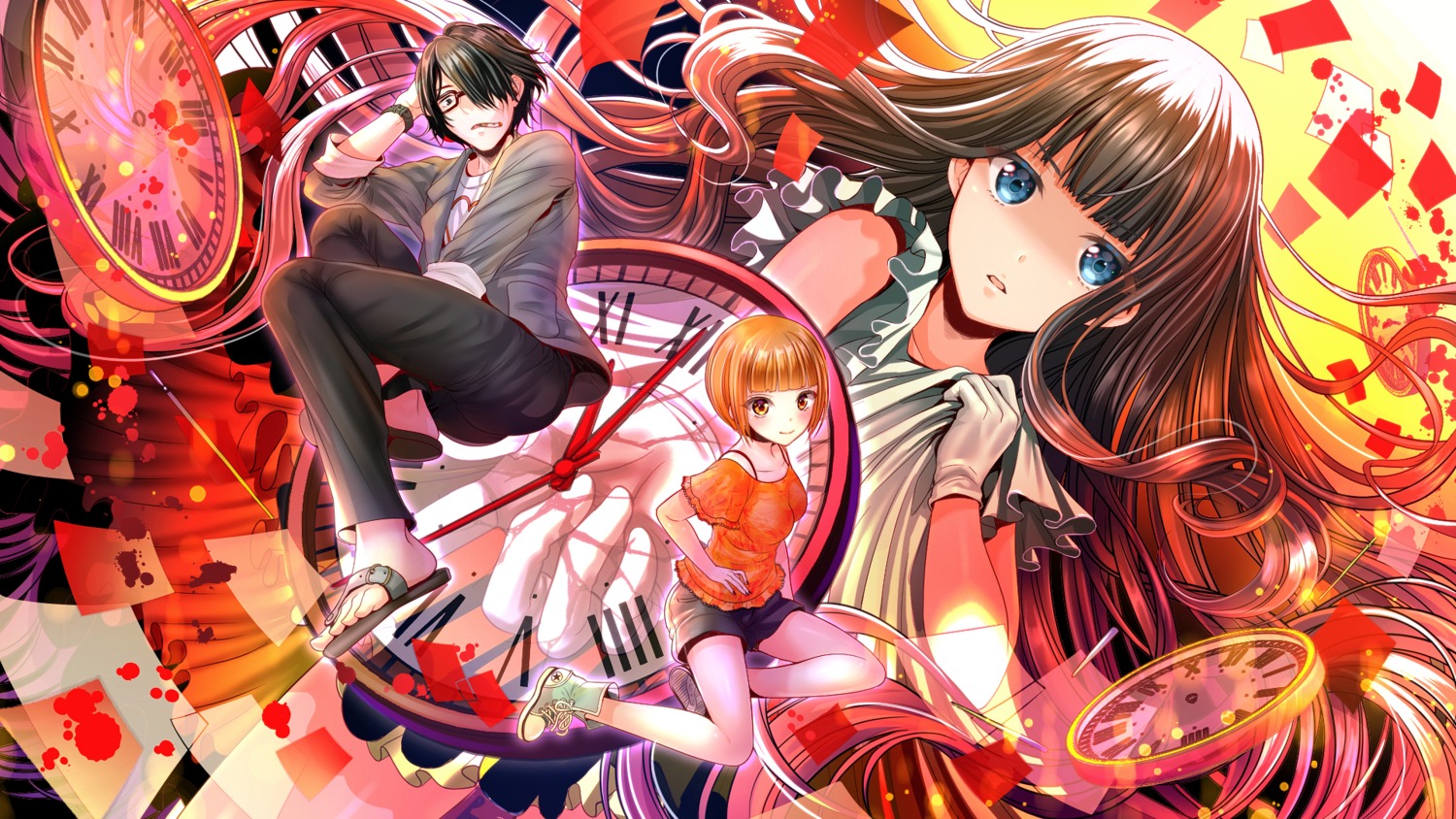 dress magata_shiki megane nishinosono_moe saikawa_souhei sakura_moyon subete_ga_f_ni_naru:the_perfect_insider