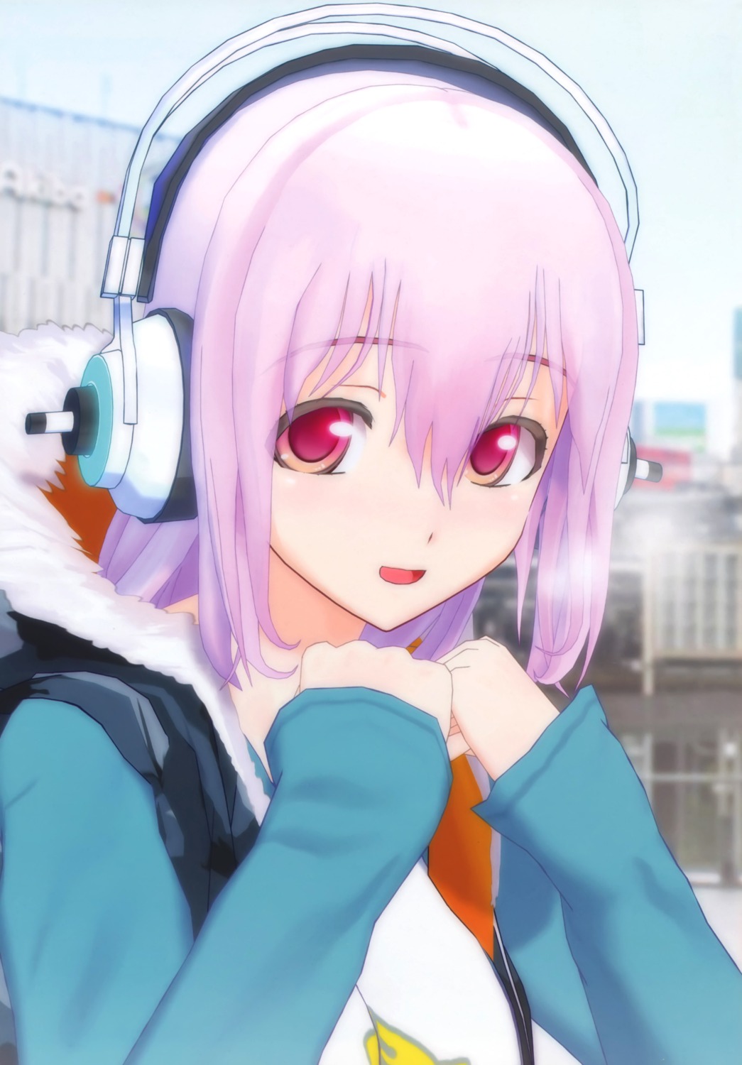 cg headphones sonico super_sonico tsuji_santa