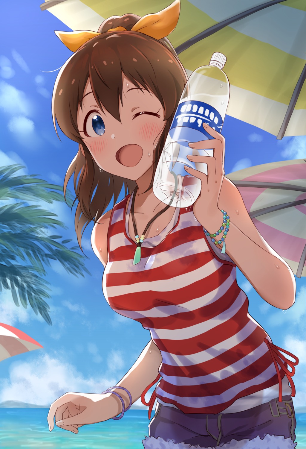 dani-ikapi satake_minako the_idolm@ster the_idolm@ster_million_live! wet_clothes