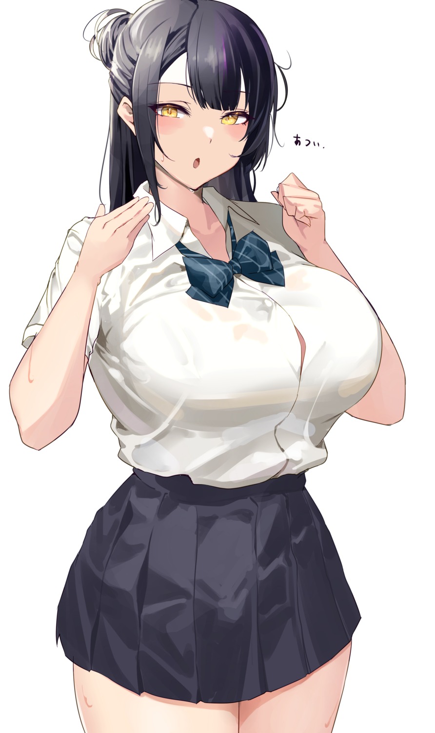 namazu_(yamasonson) open_shirt seifuku