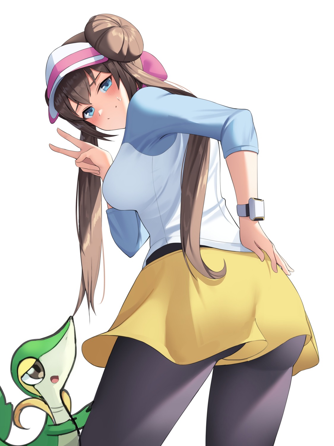 ass mei_(pokemon) pantyhose pokemon pokemon_b2w2 wook_03