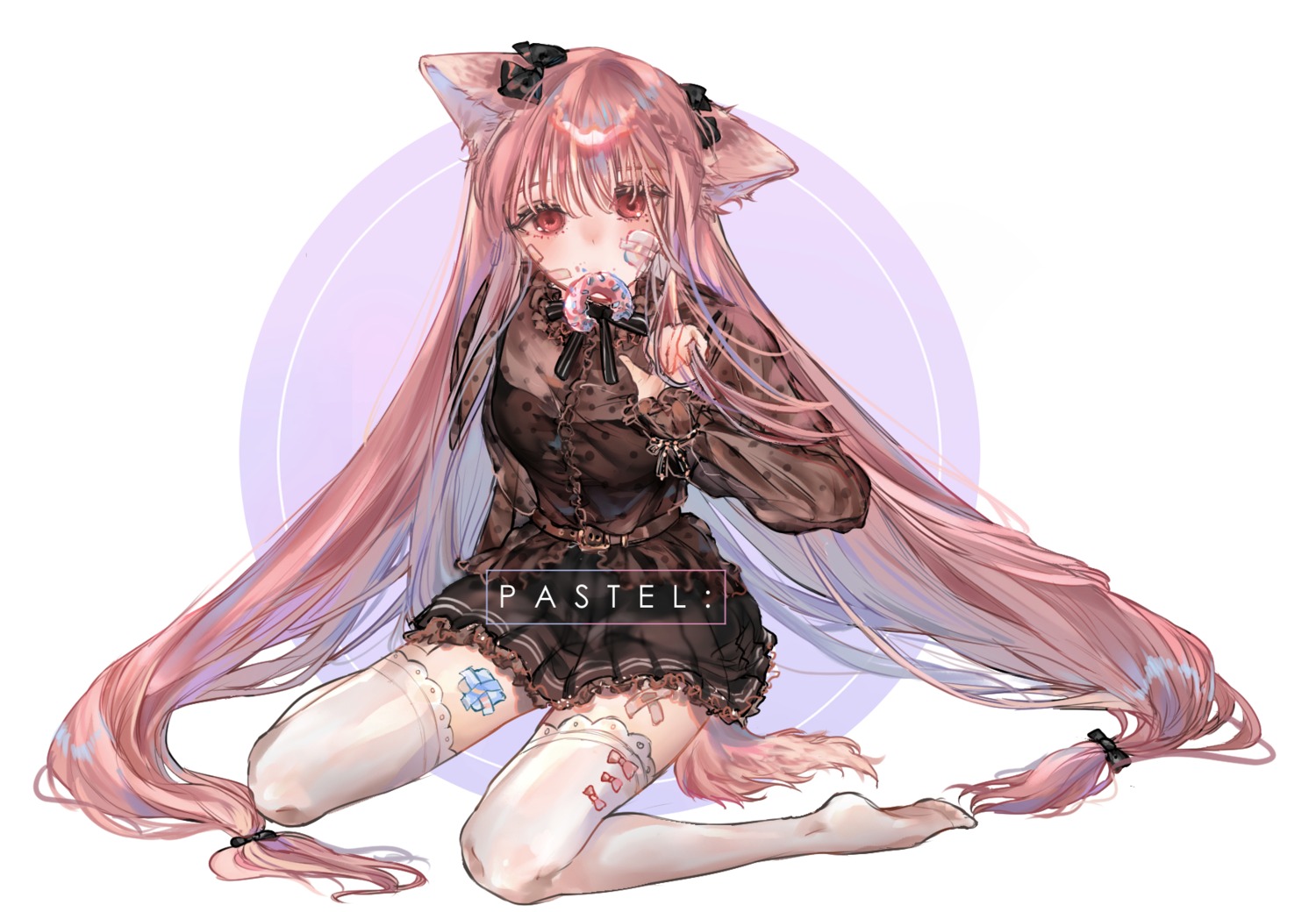 animal_ears bandaid hobby see_through tail thighhighs