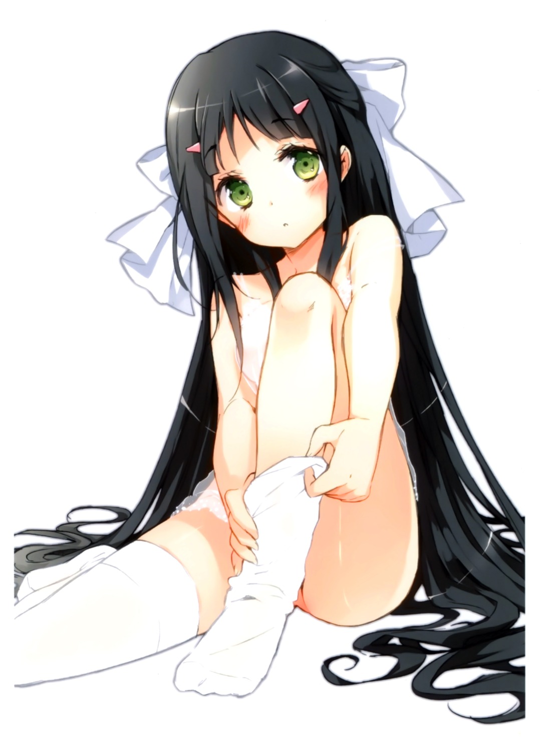 cuteg kono_naka_ni_hitori_imouto_ga_iru! lingerie loli thighhighs tsuruma_konoe undressing