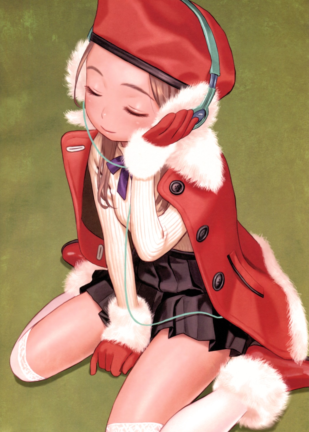 headphones range_murata sweater thighhighs