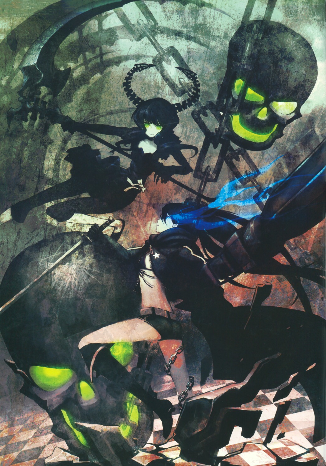 black_rock_shooter black_rock_shooter_(character) dead_master huke vocaloid