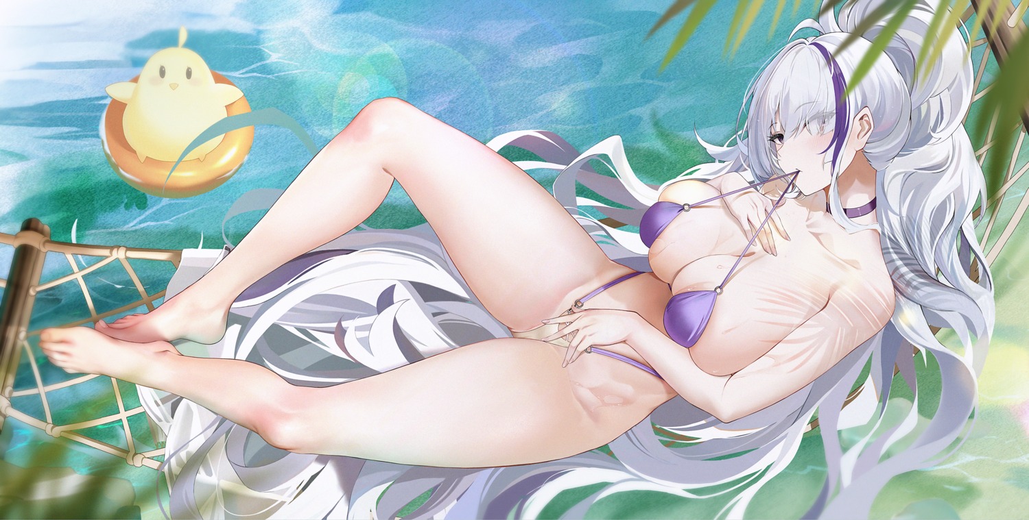 azur_lane bikini manjuu_(azur_lane) swimsuits thong unzen_(azur_lane) yaomiaomiao