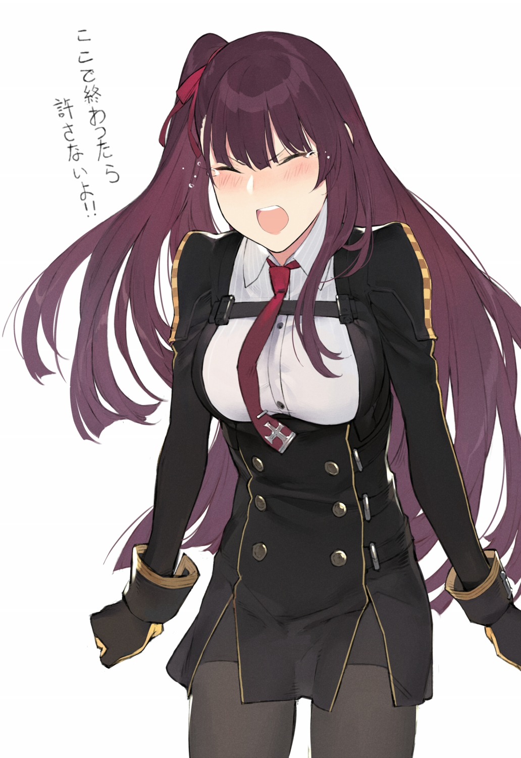 duoyuanjun girls_frontline pantyhose uniform wa2000_(girls_frontline)