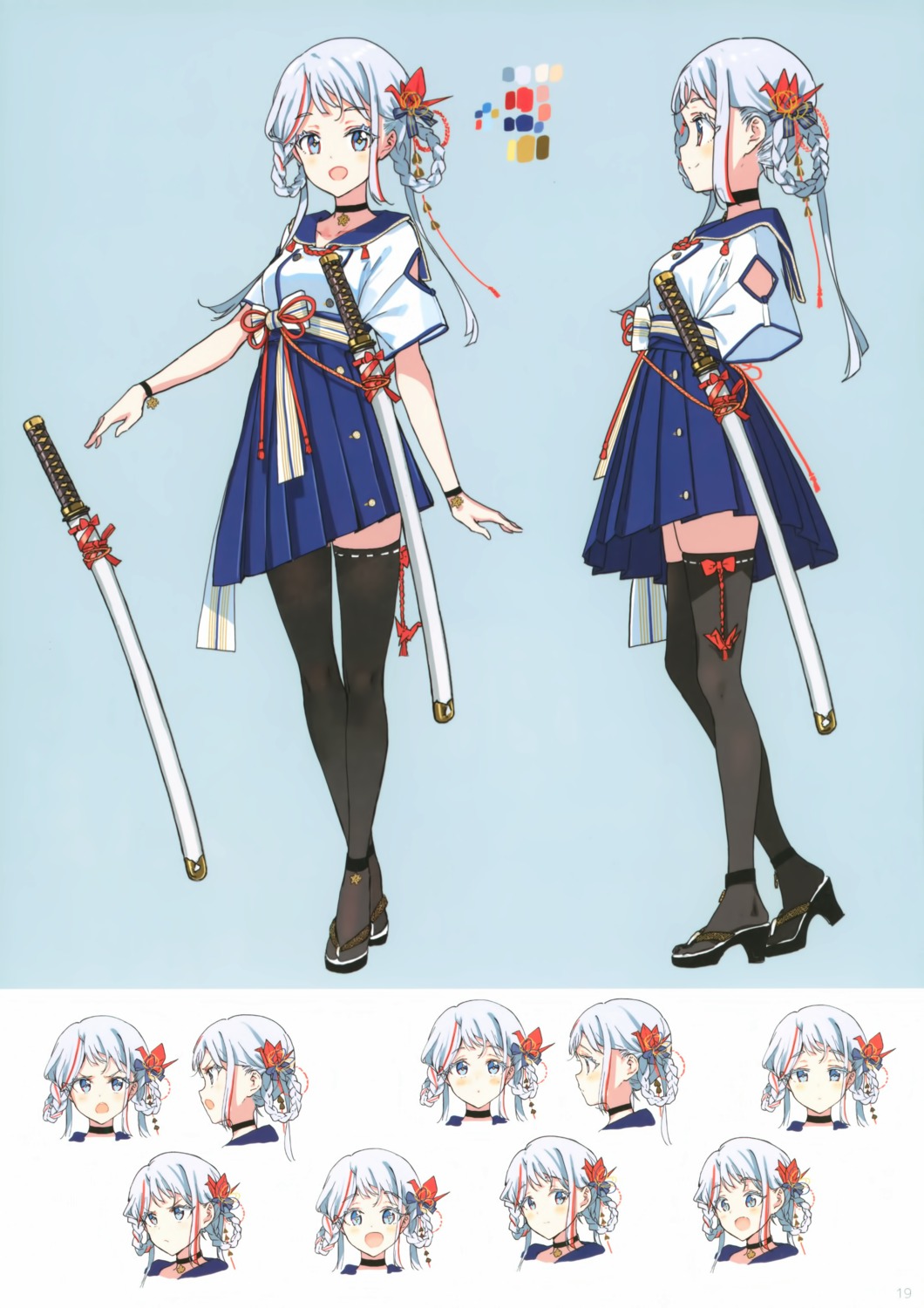 atelier_tiv_artworks character_design sword thighhighs tiv