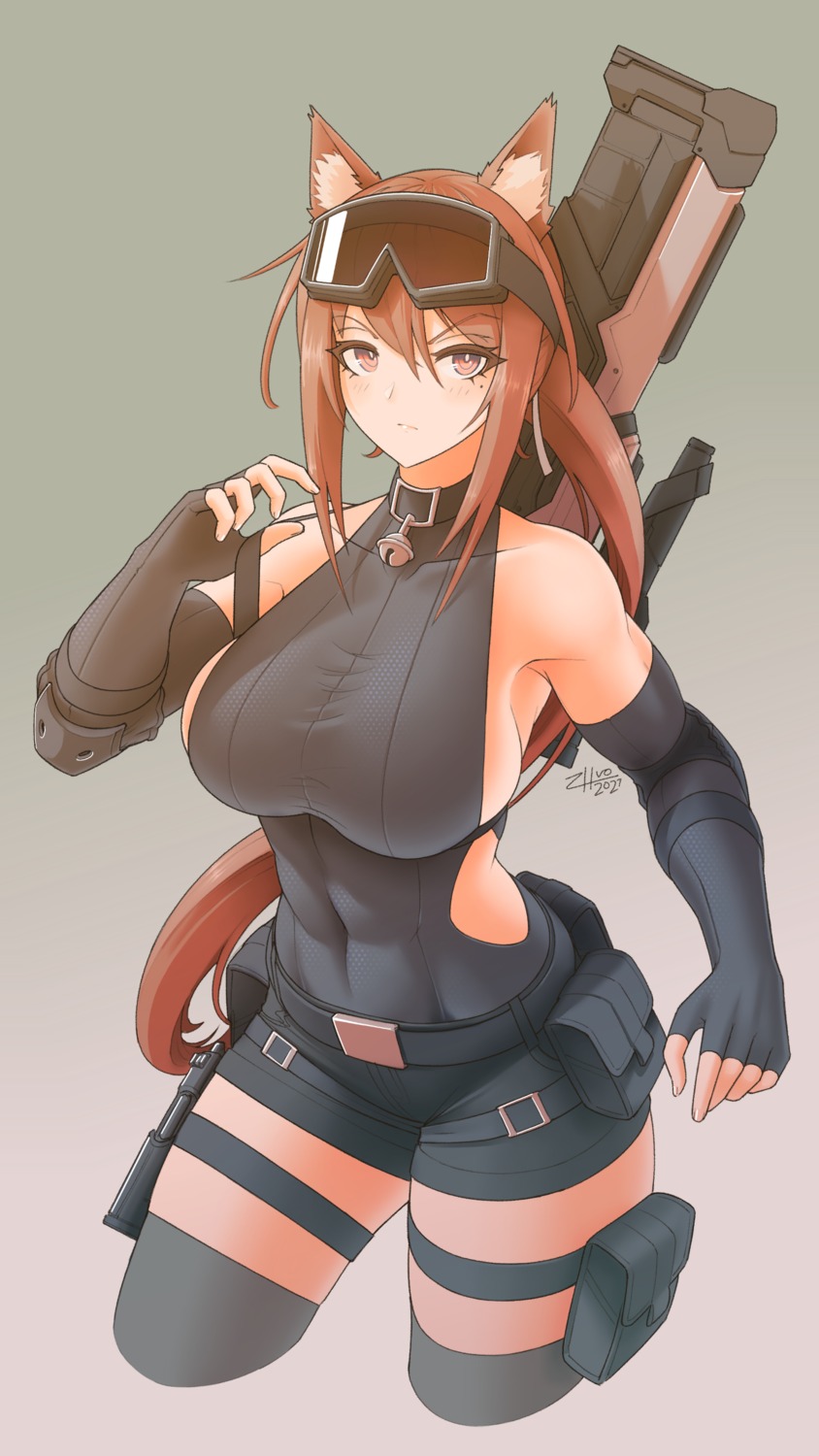 animal_ears garter gun no_bra zhvo