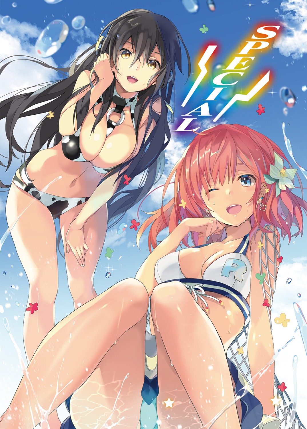 bikini cleavage ecstas_online swimsuits taira_tsukune