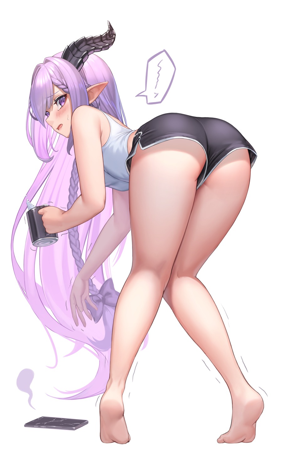 ass horns pointy_ears suraimu_(suraimuraimu)