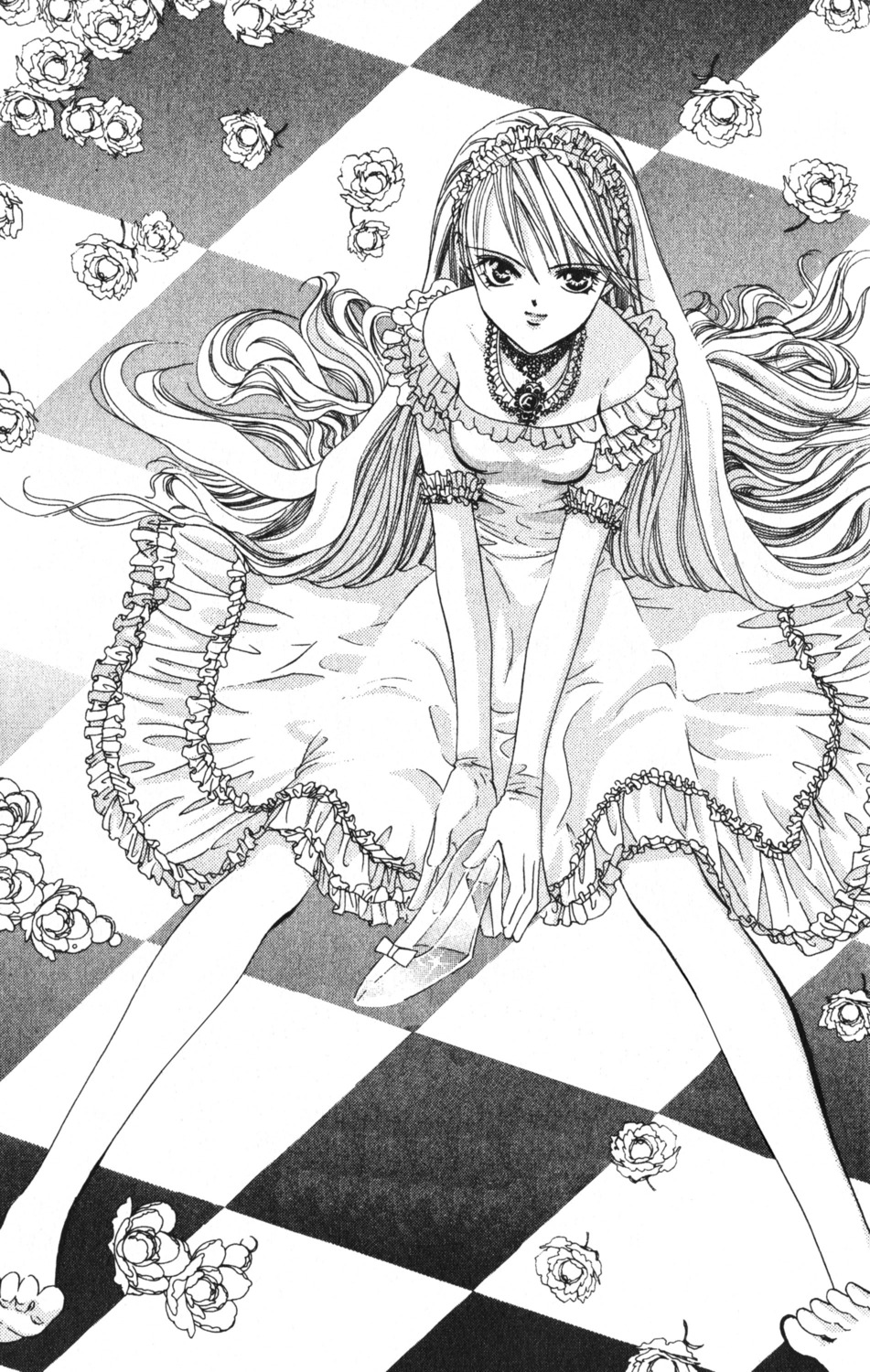 dress mogami_kyouko monochrome nakamura_yoshiki skip_beat