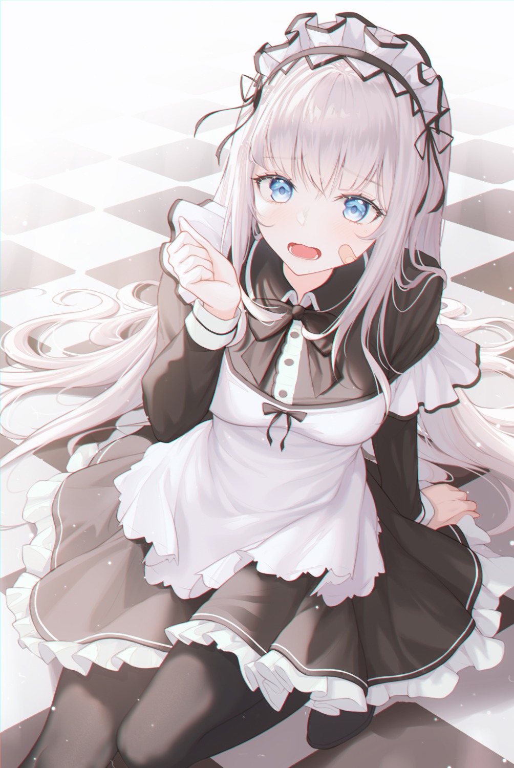 bandaid maid pantyhose peng_kun