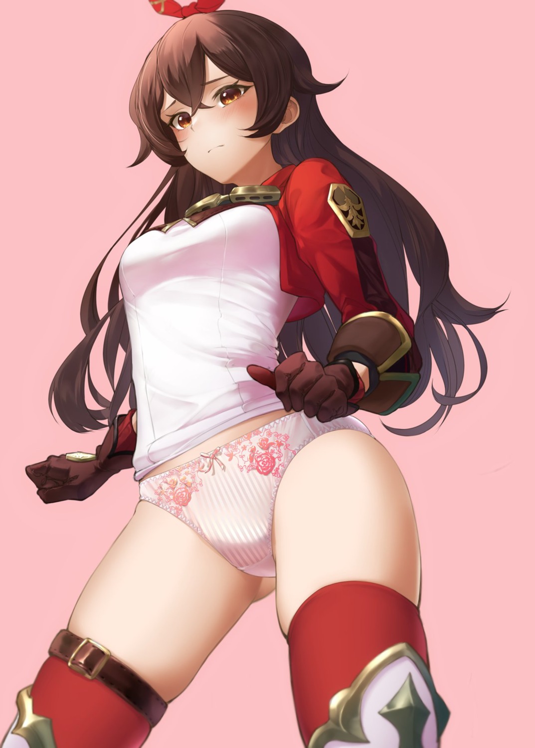 amber_(genshin_impact) garter genshin_impact oz_yomiz pantsu shimapan thighhighs