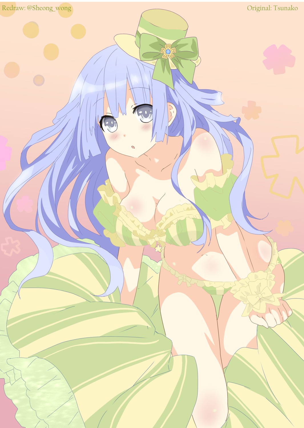 bra date_a_live_ii izayoi_miku pantsu sheong_wong undressing