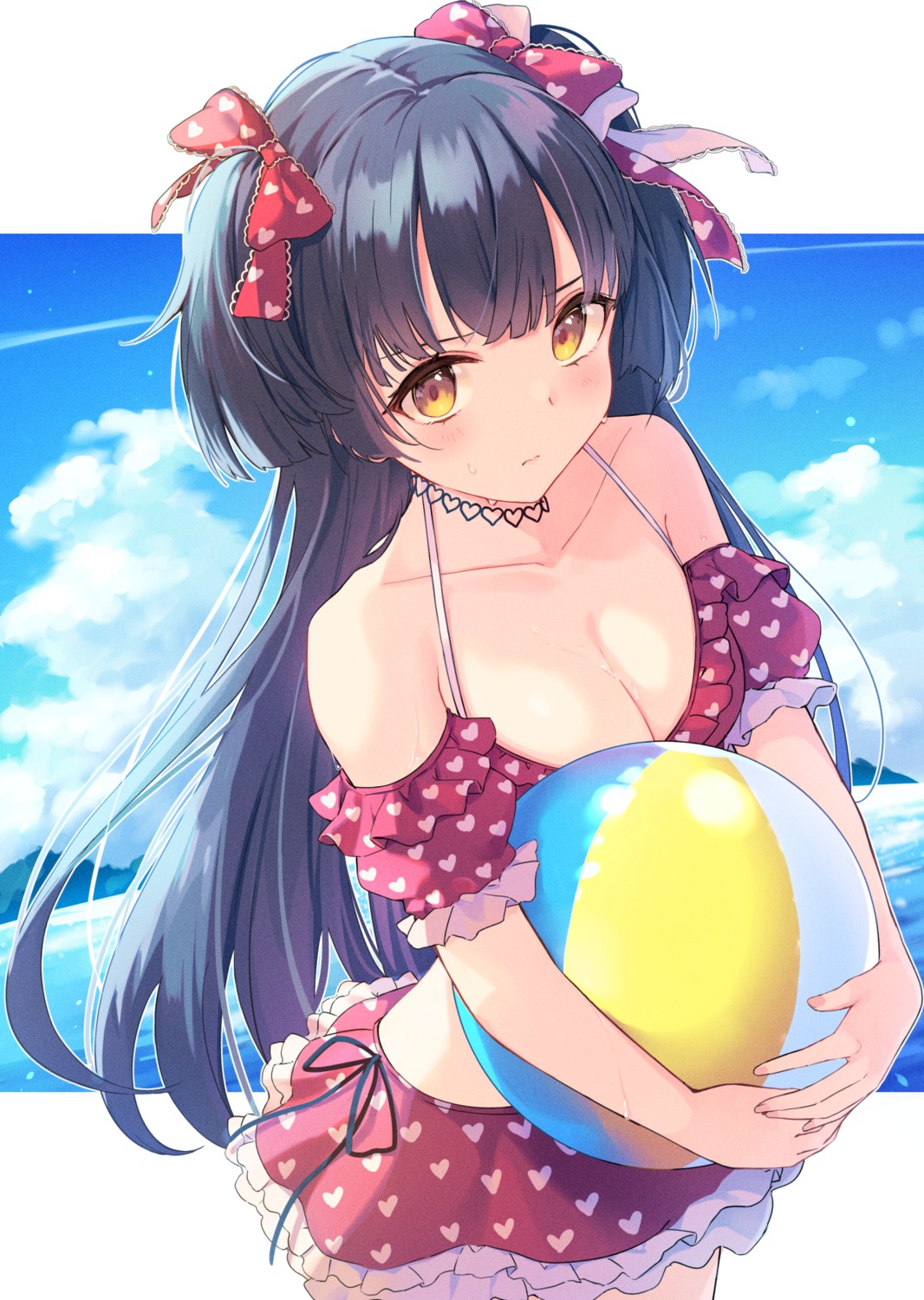 bikini mayuzumi_fuyuko miyanome swimsuits the_idolm@ster the_idolm@ster_shiny_colors