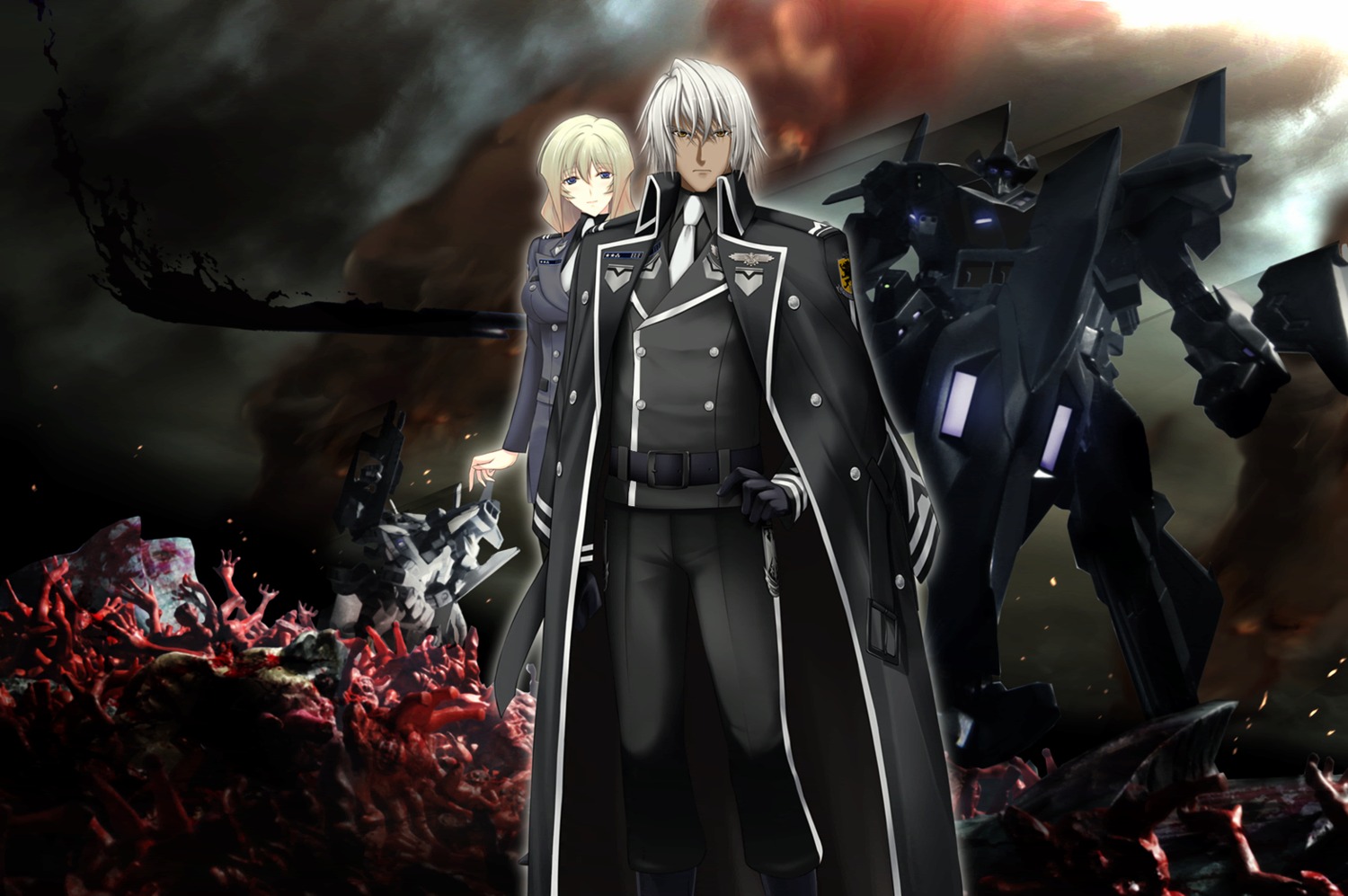 mecha muvluv muvluv_alternative muvluv_alternative_chronicles sigelinde_von_fahrenhorst uniform wilfried_von_aichberger