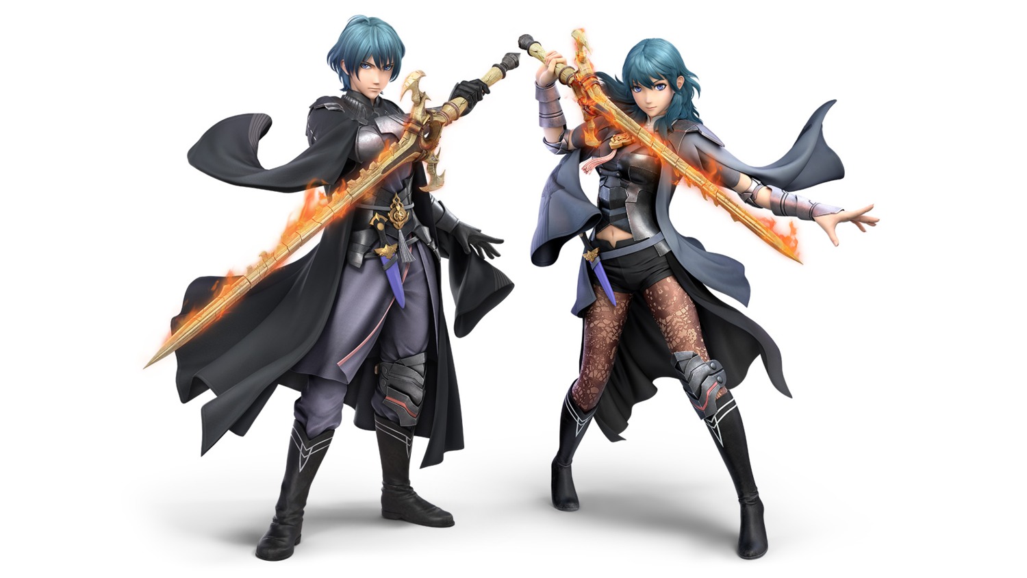 armor byleth_(fire_emblem) cg fire_emblem fire_emblem_three_houses nintendo pantyhose super_smash_bros. sword