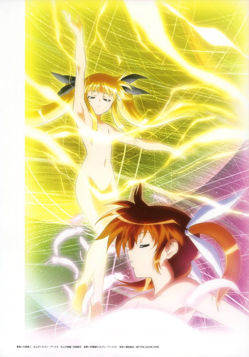 fate_testarossa mahou_shoujo_lyrical_nanoha mahou_shoujo_lyrical_nanoha_a's mahou_shoujo_lyrical_nanoha_the_movie_2nd_a's oohara_yuuji takamachi_nanoha