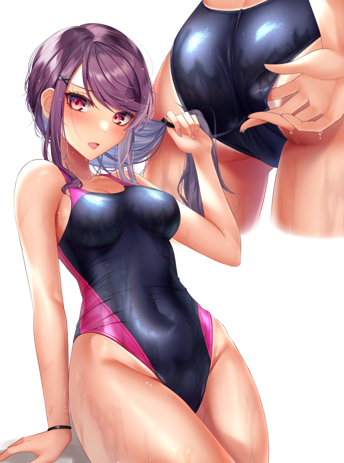 ass gundou_mirei nijisanji rai_(newtype_xm-x1) swimsuits tan_lines