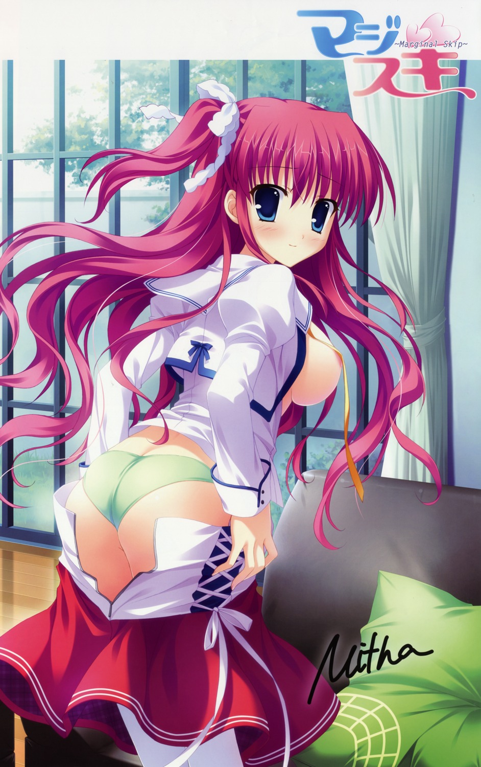 areola ass autographed marginal_skip mitha moonstone pantsu seifuku sheila_el_elise thighhighs undressing