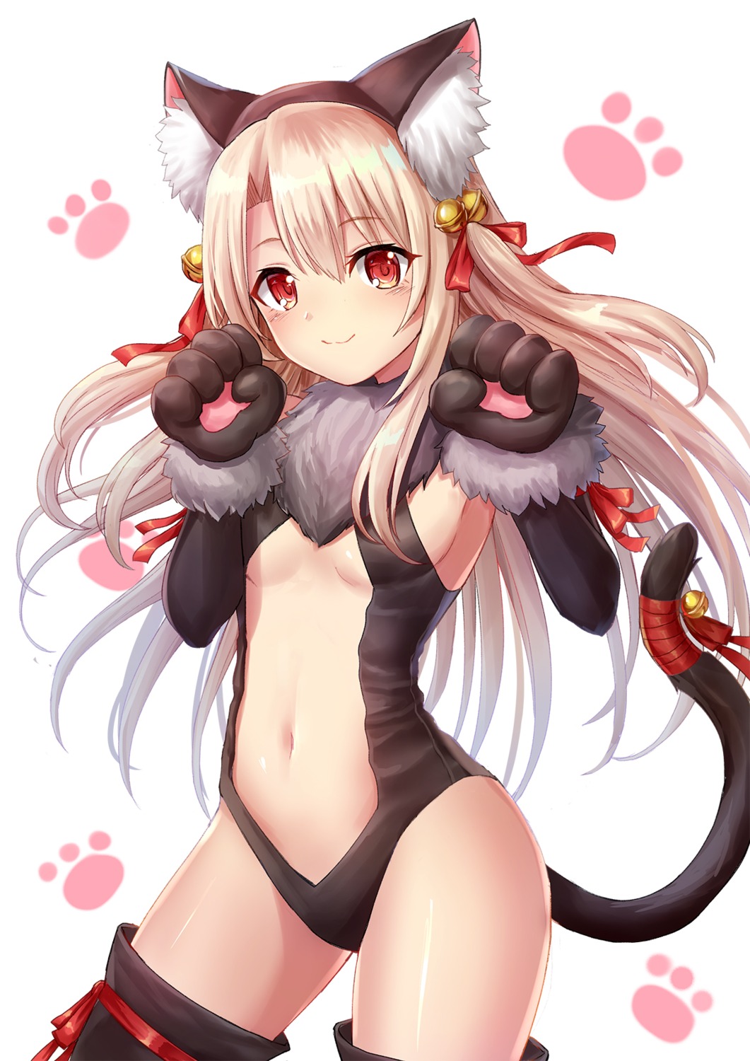 animal_ears fate/kaleid_liner_prisma_illya fate/stay_night illyasviel_von_einzbern leotard loli nekomimi seungju_lee tail thighhighs