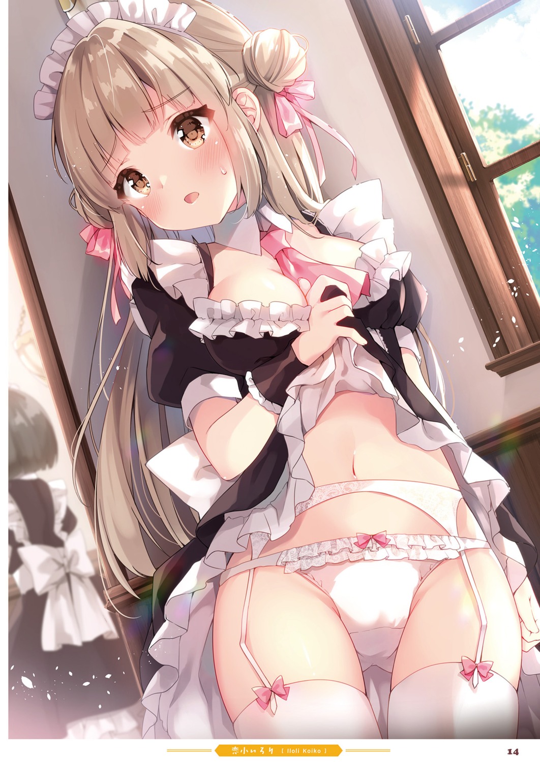 garter garter_belt koharu_(koiko_irori) koiko_irori maid pantsu stockings thighhighs