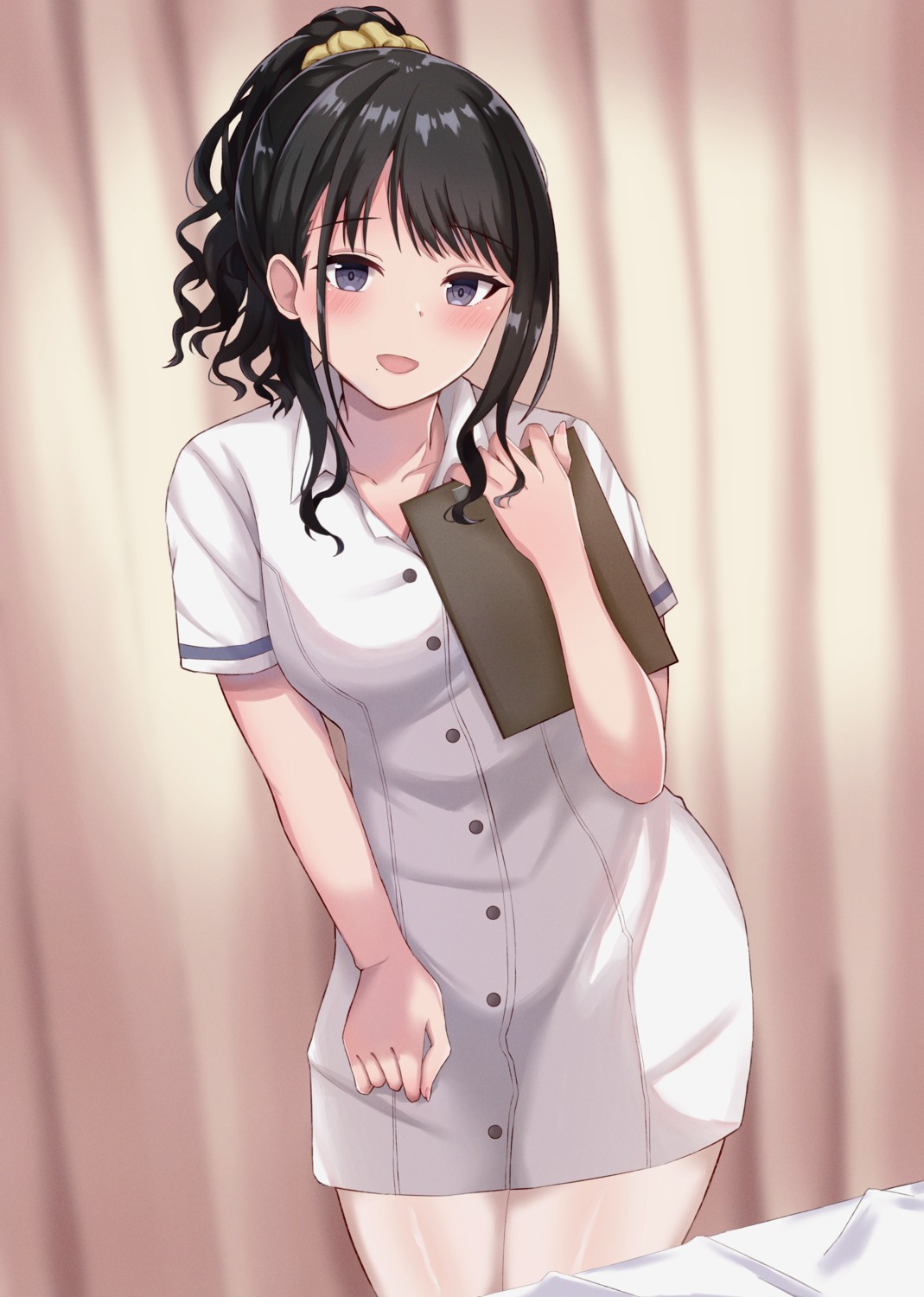 777nasu kazano_hiori nurse pantyhose the_idolm@ster the_idolm@ster_shiny_colors