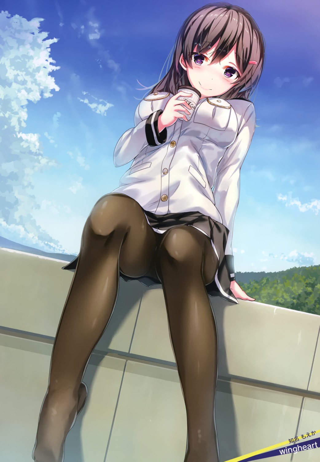 china_moeka high_school_fleet pantyhose uniform wingheart