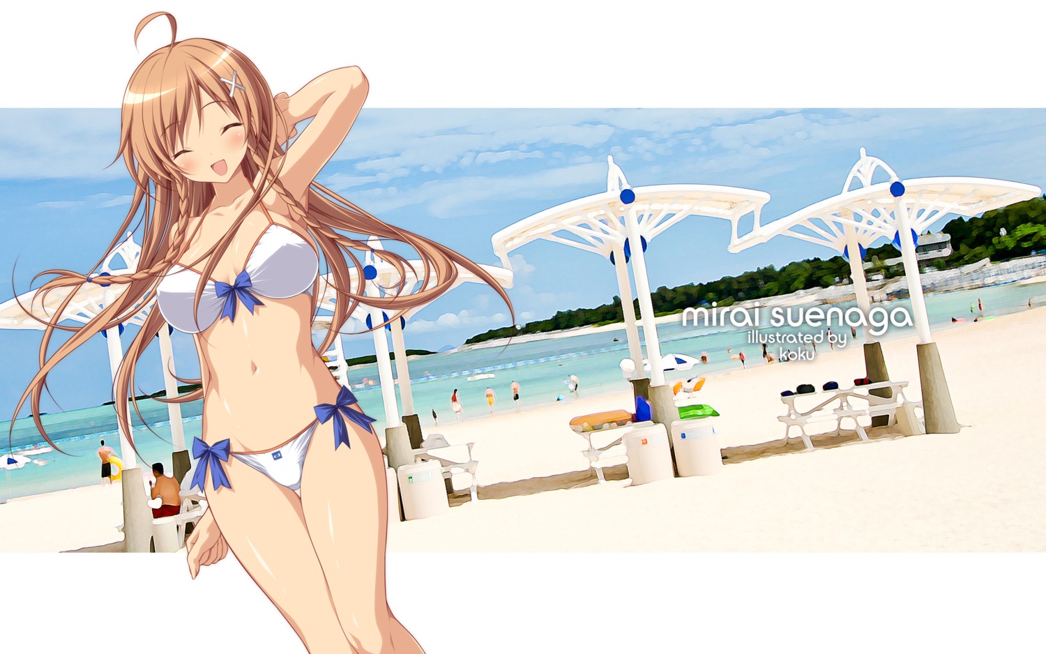 bikini culture_japan koku suenaga_mirai swimsuits wallpaper