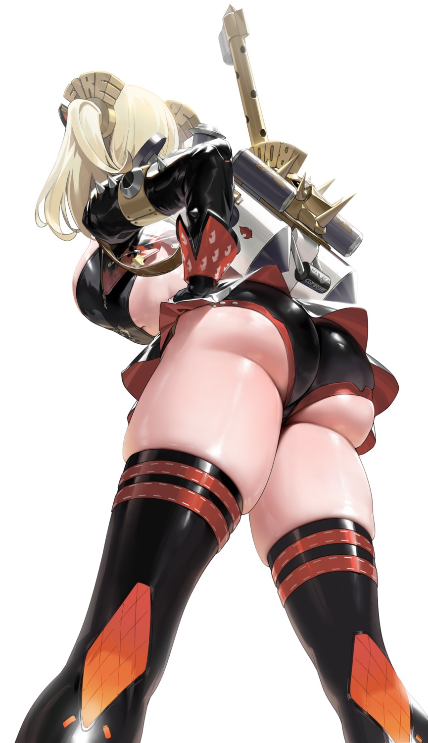 ass burnice_white chochomi thighhighs weapon zenless_zone_zero