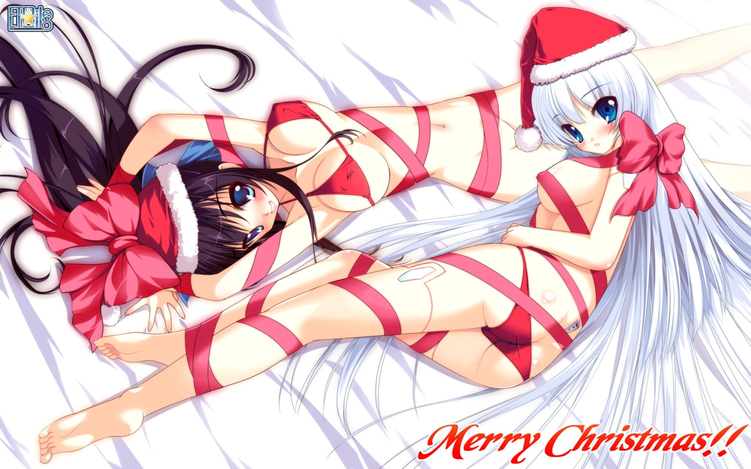 ass bikini christmas cleavage elle_prier erect_nipples etoiles feet jpeg_artifacts moric naked_ribbon nana_rafale swimsuits wallpaper