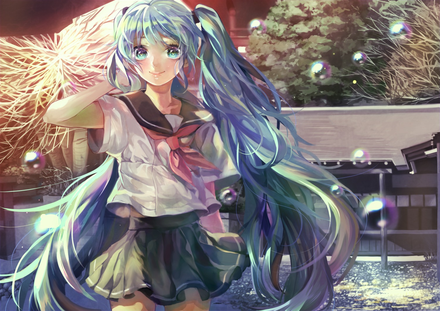 hatsune_miku minami_haruya seifuku vocaloid