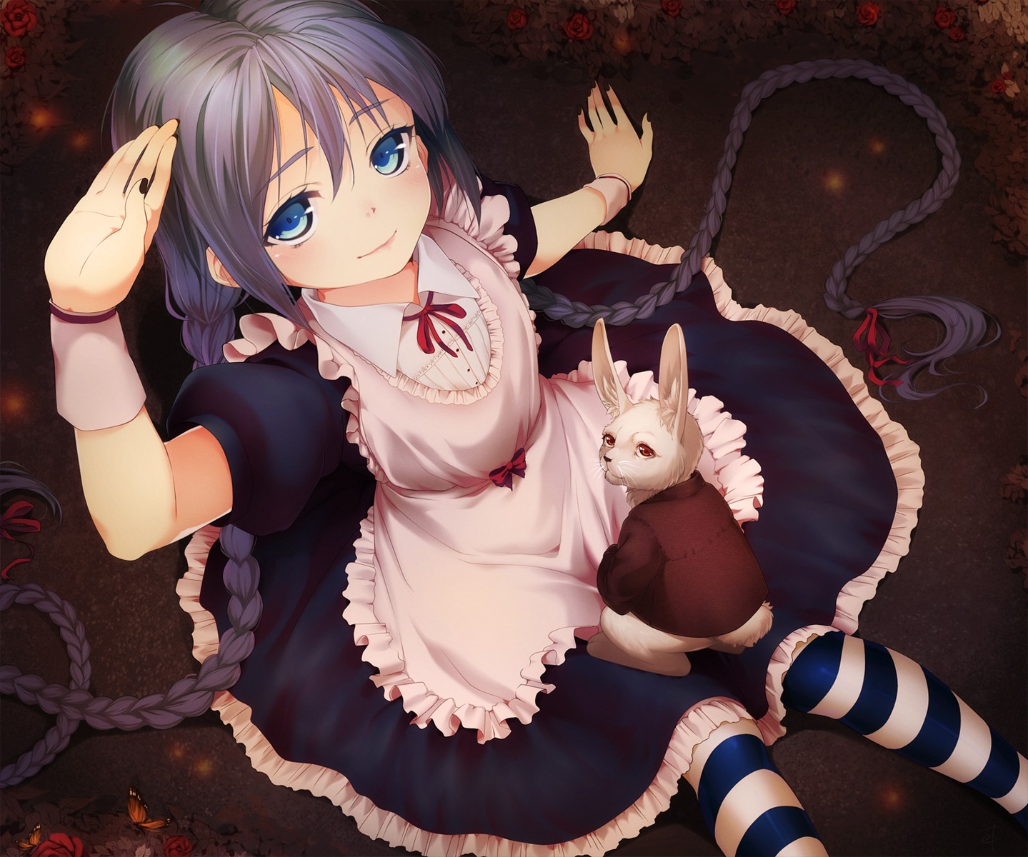 alice_in_wonderland cosplay eventh7 hatsune_miku thighhighs vocaloid